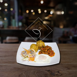 Bolón con seco de carne