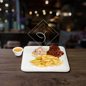 Costilla en salsa BBQ